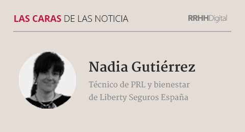 Nadia Gutiérrez, técnico de PRL y bienestar de Liberty Seguros España