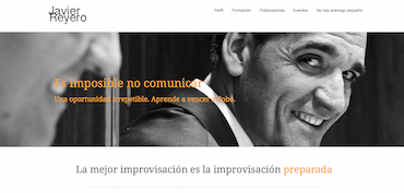 Javier Reyero presenta su nueva Web