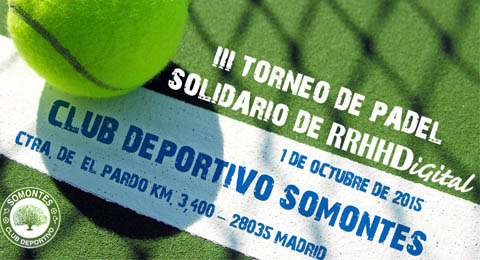 Mañana se celebra el III Torneo de Pádel Solidario RRHHDigital.com