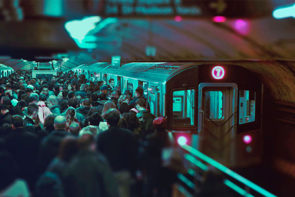 Tren estación viaje