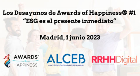 Descubre a los primeros ponentes del desayuno exclusivo de Awards of Happiness para profesionales de ESG