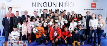 La Fundación Real Madrid presentó la campaña ‘Ningún niño sin regalo'