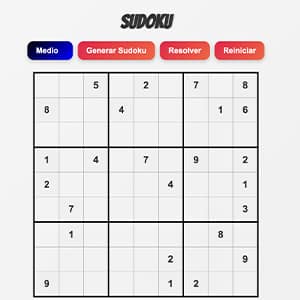 Imagen del juego sudoku