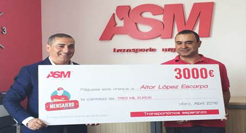 ASM entrega el premio al Mensajero del Año 2015