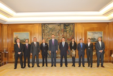 S.A.R. el Príncipe Felipe recibe a la Asociación Española de Directores de RRHH (AEDRH)