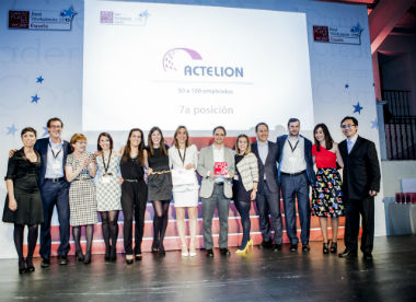 Actelion Pharmaceuticals, 7ª mejor empresa para trabajar