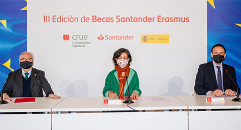 Más de 2.100 becas gracias al Ministerio de Universidades, Crue y Banco Santander