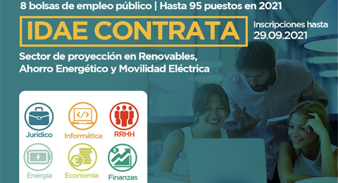 El IDAE lanza su mayor convocatoria de empleo público hasta la fecha