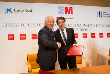 CaixaBank y la Comunidad de Madrid firman un acuerdo para facilitar la financiación de pymes y autónomos
