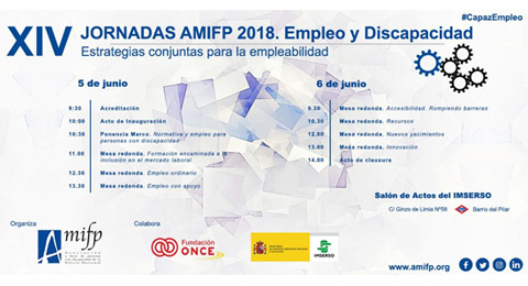 Jornadas Amifp 2018, por la integración laboral de personas con discapacidad