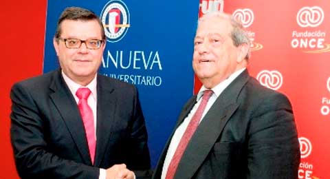 Acuerdo entre Fundación ONCE y el Centro Universitario Villanueva
