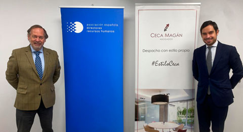La Asociación Española de Directores de Recursos Humanos y el bufete Ceca Magán renuevan su acuerdo de colaboración