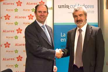 UNIR Cuidadores, de la Universidad Internacional de la Rioja, y Alares firman un acuerdo estratégico