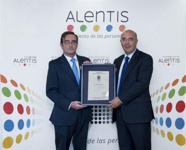 ETT Responsable Alentis recibe la certificación AENOR de calidad de sus sistemas de gestión