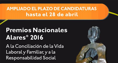 Ampliado el plazo de Candidaturas de los Premios Nacionales Alares 2016