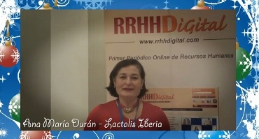 Felicitación navideña de Ana María Durán, directora de RRHH del grupo Lactalis Iberia