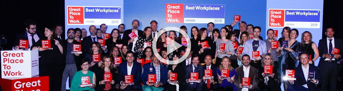 Las reacciones de los protagonistas en los premios Best Workplaces España 2019