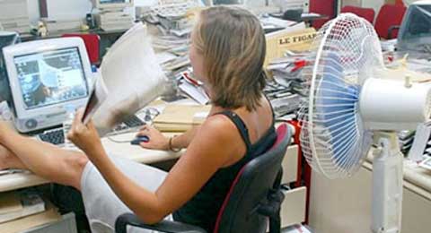 La productividad en el trabajo disminuye por el exceso de calor