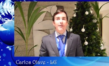 Carlos Olave, Director de Recursos Corporativos de LG, felicita las fiestas a los lectores de RRHH Digital