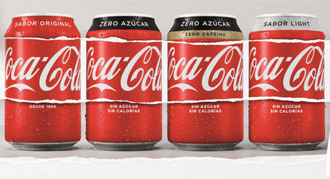 Coca-Cola renueva la imagen en sus envases