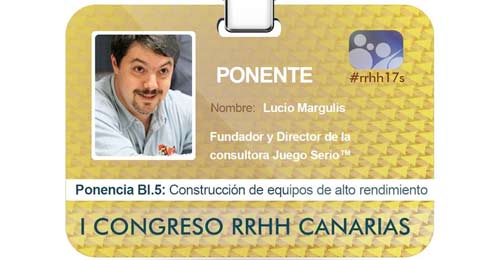 Lucio Margulis presenta dinámicas de trabajo basadas en Lego Serious Play, en el I Congreso RRHH de Canarias