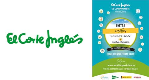 “Un millón de compromisos por el clima” cuenta con el apoyo de El Corte Inglés