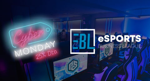 Aprovecha la semana del Cyber Monday con 25% de descuento en tu inscripción en la eSports Business League