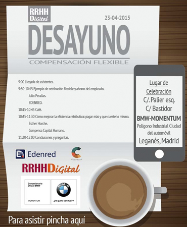 RRHH Digital te invita al Desayuno `Compensación Flexible'