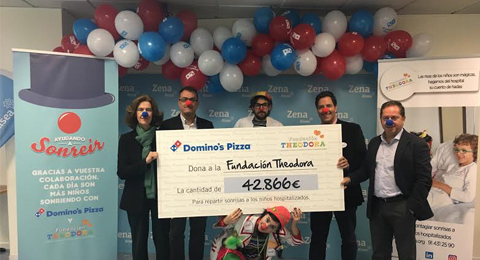 Domino’s Pizza dona 42.866 euros a la Fundación Theodora