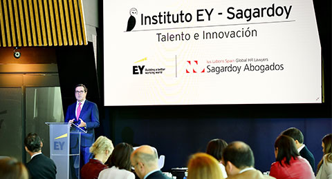 Primer foro del Instituto EY-Sagardoy Talento e Innovación, con la intervención de Antonio Garamendi, presidente de la CEOE