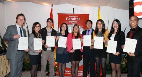 XII Homenaje a becarios y ex becarios de Fundación Carolina Colombia