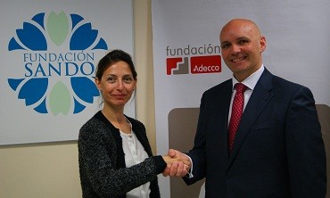 Fundación Adecco y Fundación Sando con la integración de discapacitados