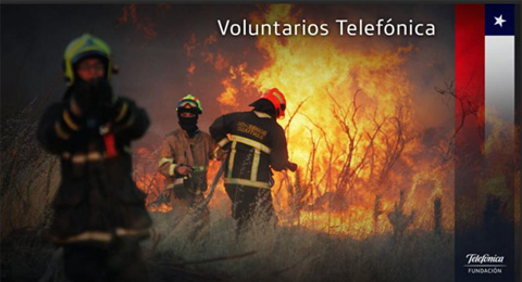 Los empleados de Telefónica inician una campaña de apoyo a los afectados en los incendios de Chile
