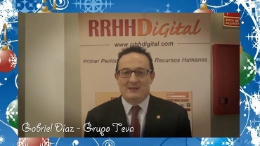 Felicitacion navideña de Gabriel Díaz, Responsable de RRHH del Grupo Teva
