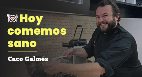 Hoy comemos sano con... Caco Galmés, chef de alta cocina: 'Pimientos rellenos de tortilla de bacalao y gambas con salsa vizcaína'