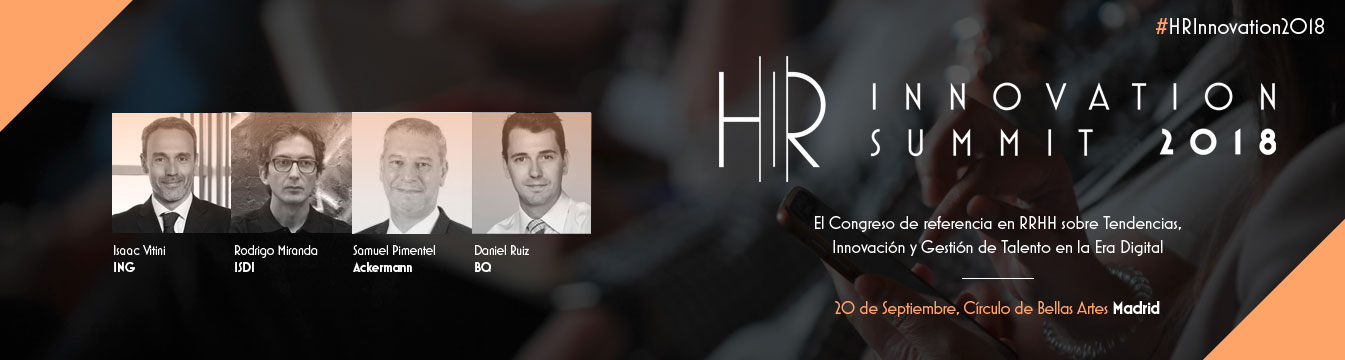 Isaac Vitini, Rodrigo Miranda, Samuel Pimentel y Daniel Ruiz; ponentes en el HR Innovation Summit 2018