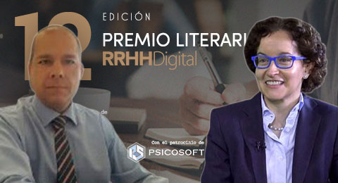 Adrián Soria (Sacyr) y Raquel Gil (Sanitas Seguros), miembros del jurado del '12º Premio Literario RRHHDigital'