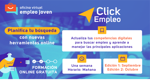 Últimos días para inscribirse a la 'Lanzadera Virtual Joven Express' y 'Click Empleo'