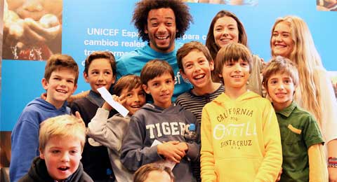 Marcelo Vieira se convierte en Amigo de UNICEF Comité Madrid