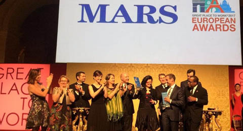 MARS nombrada como la mejor empresa para  trabajar en Europa