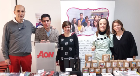 Aon acoge en sus oficinas el mercadillo solidario de Fundación Prodis