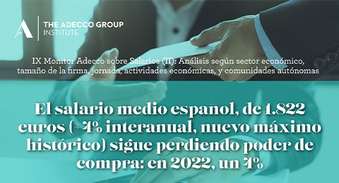 El salario medio español sigue perdiendo poder de compra: un 4% en 2022