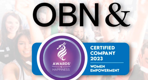 OBN & gana el premio Dragon Awards of Happiness® WOMEN EMPOWERMENT 2023 por igualdad de género y empoderamiento femenino en el trabajo
