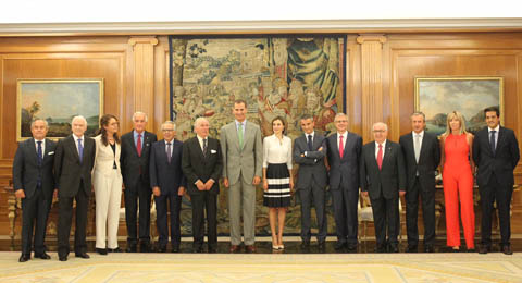 El Patronato Rector de la Fundación Adecco recibido por S.M, los Reyes de España