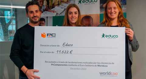 PcComponentes recauda 11.622 euros para financiar las Becas Comedor de Educo