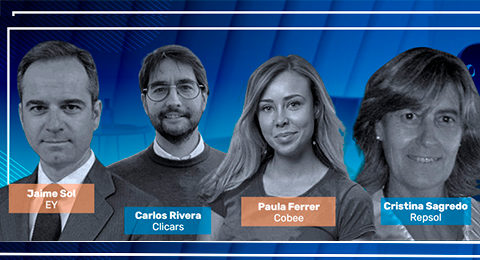 Jaime Sol (EY), Cristina Sagredo (Repsol), Carlos Rivera (Clicars) y Paula Ferrer (Cobee),  'top voices' del HR Innovation Summit 2022