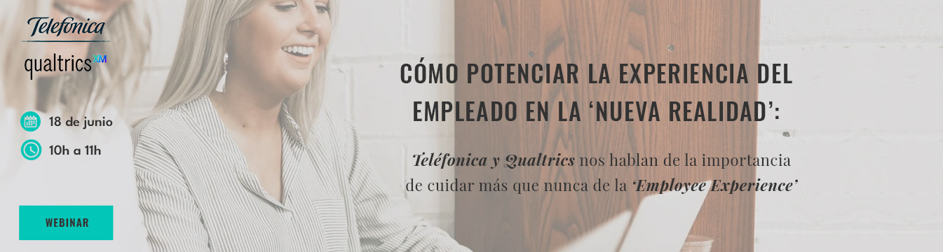 ¡Estás a tiempo! Todavía puedes inscribirte en el webinar 'Cómo potenciar la experiencia del empleado en la nueva realidad'