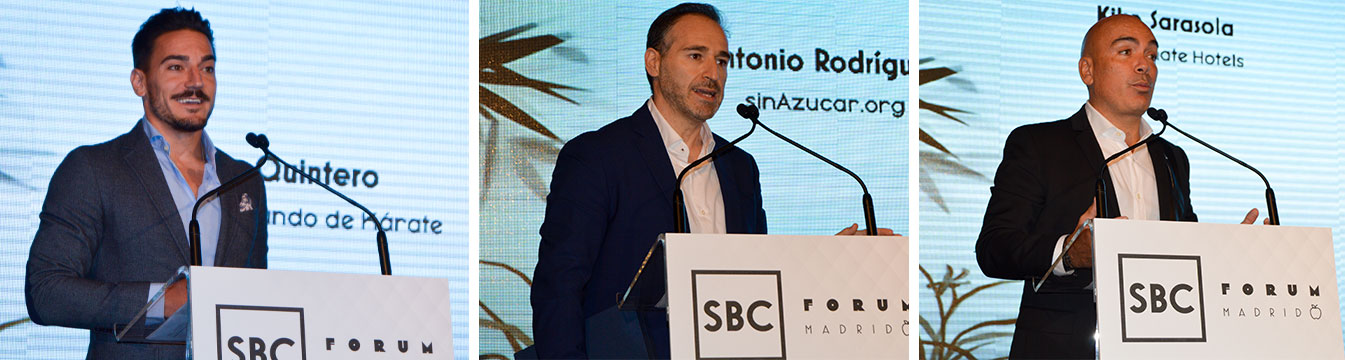 Revive la entrega de los 'Reconocimientos SBC Forum 2019' a Damián Quintero, sinazucar.org y Kike Sarasola en vídeo