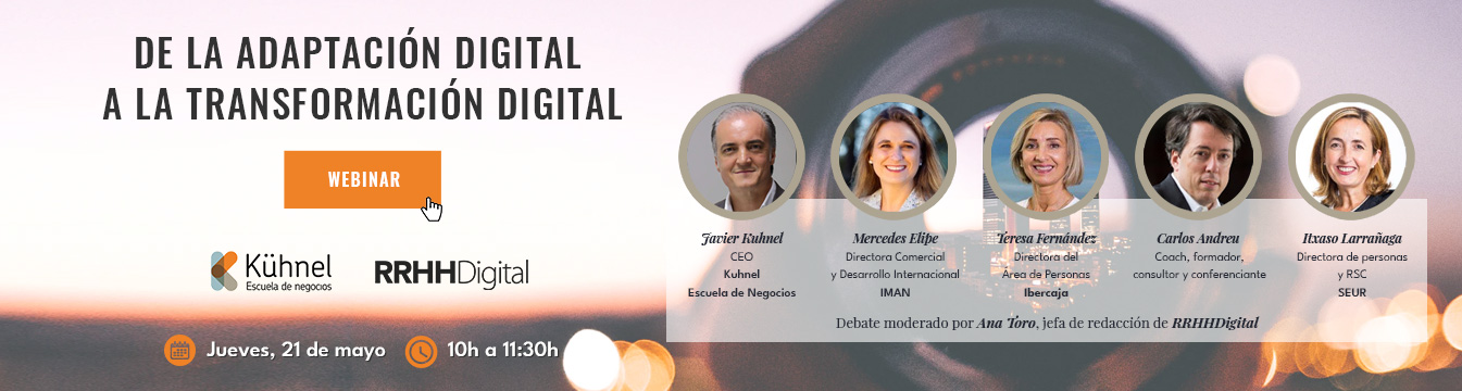 Webinar 'De la adaptación digital a la transformación digital'