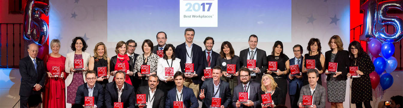 Great Place to Work® entrega los premios a las Mejores Empresas para Trabajar en España en 2017